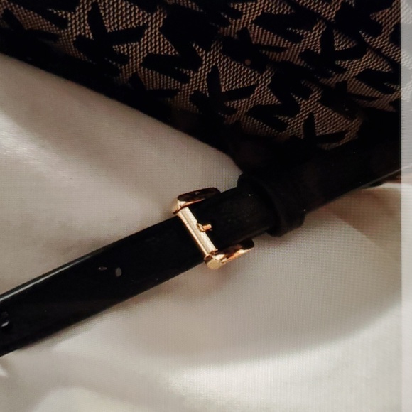 NWT Michael Kors Abby Signature Jacquard LG Cargo Backpack BG/BLK/BLK- FrimPrice - Picture 6 of 12